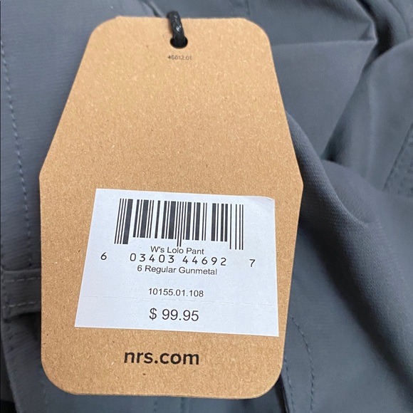 New w Tags NRS Loro Pants Size 6 Gunmetal Gray - Picture 7 of 10